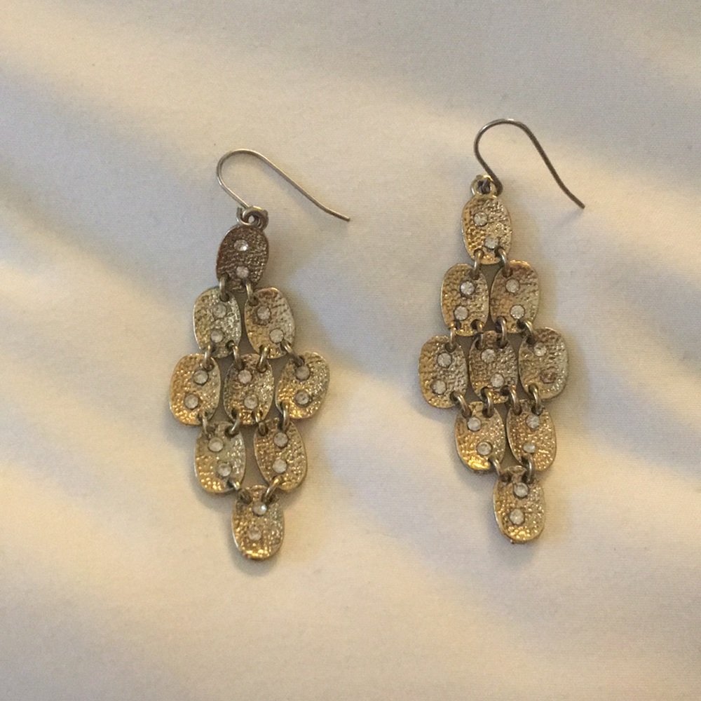 Gold statement earrings
